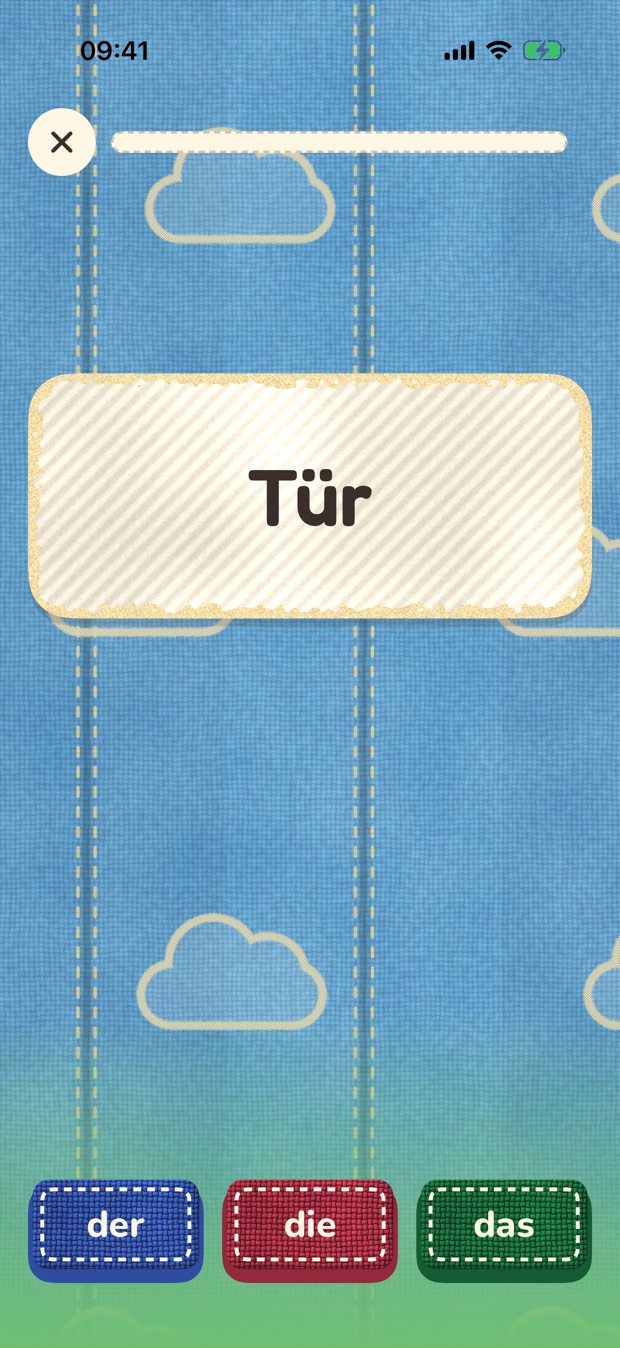A review question asking the article for the word Tür